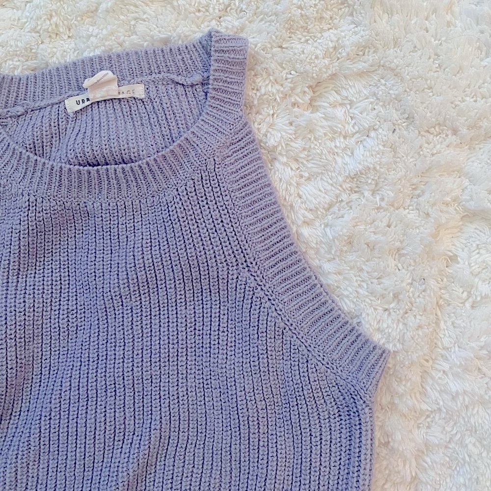 Purple Knit Tank Top (SIZE S) - Picture 4 of 5